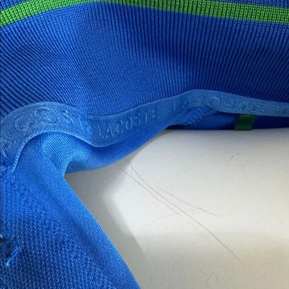 Lacoste Women's Blue Button Down Shirt (rack6) - Picture 4 of 8